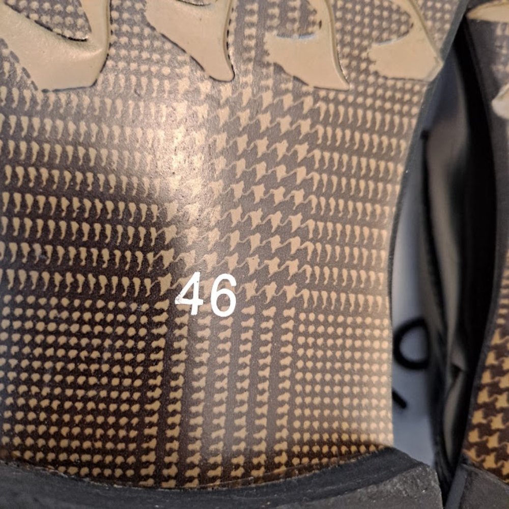 Mens Patent Leather Croc Embossed Shoes Gold Details/Trim/Studs Size 46 … - Picture 13 of 16